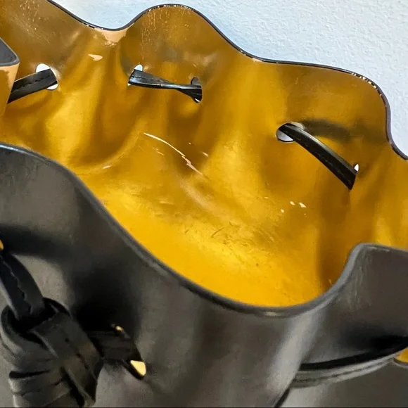 COPY - Mansur Gavriel black/gold mini bucket bag - Picture 13 of 16